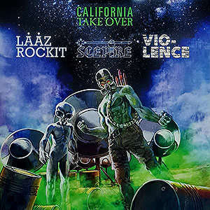 LÄÄZ ROCKIT / SCEPTRE / VIO-LENCE - California Takeover - 3 Way Split LP