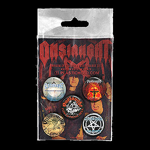ONSLAUGHT - 5 x Button Badge Set