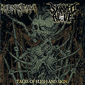 FLESHCRAWL / SKINNED ALIVE - Tales of Flesh and Skin - Split CD